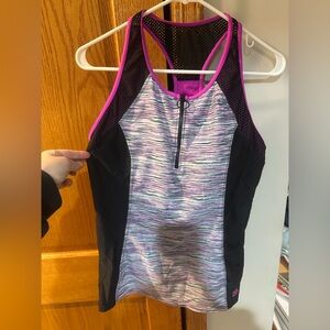 ZeroXposur Pink and Black One Piece Swimsuit